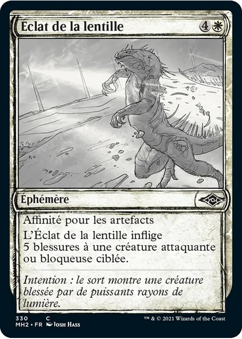 Éclat de la lentille