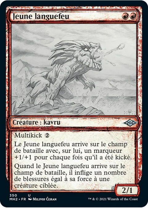Jeune languefeu