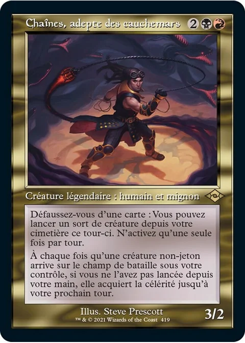 Chaînes, adepte des cauchemars