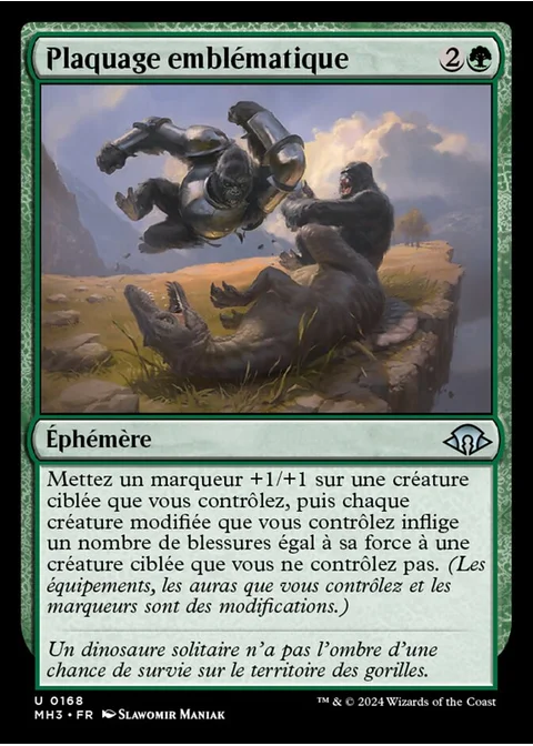 Plaquage emblématique