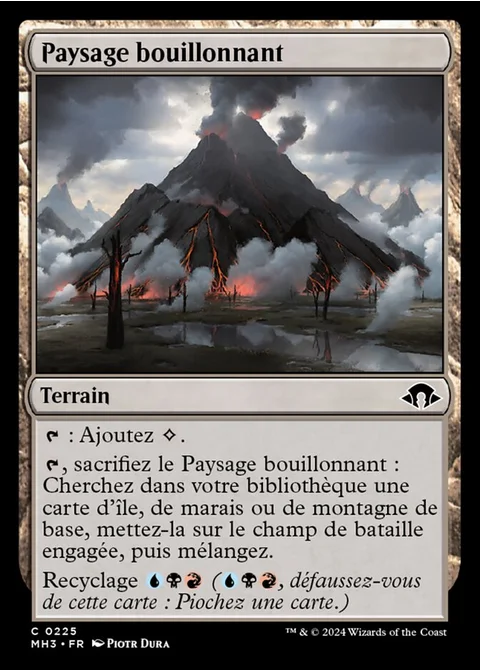 Paysage bouillonnant