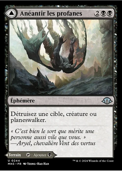 Anéantir les profanes