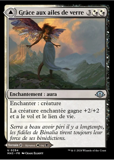 Grâce aux ailes de verre