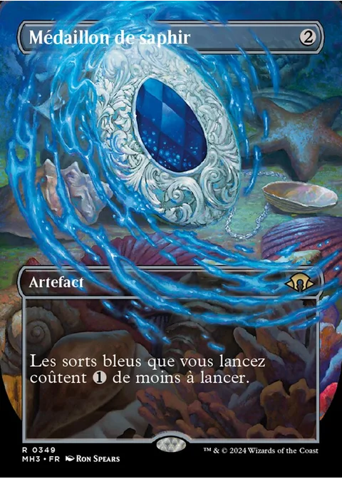 Médaillon de saphir