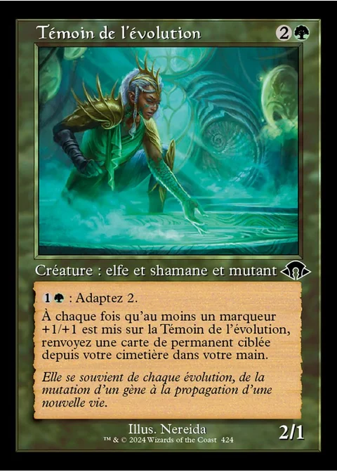 Témoin de l'évolution