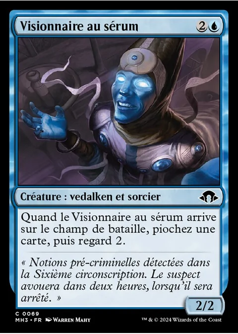Visionnaire au sérum