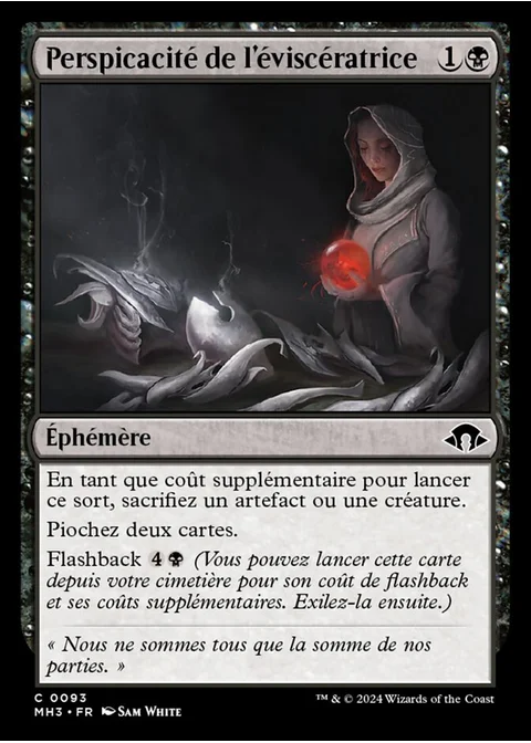 Perspicacité de l'éviscératrice