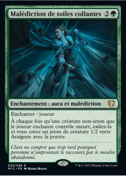 Malédiction de toiles collantes