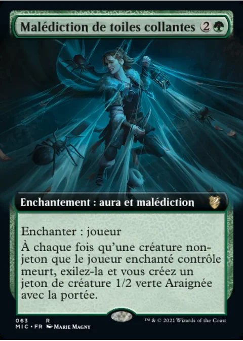 Malédiction de toiles collantes