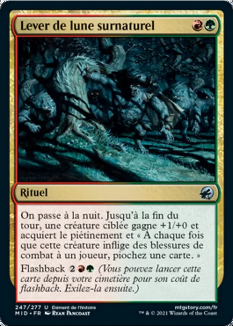 Lever de lune surnaturel