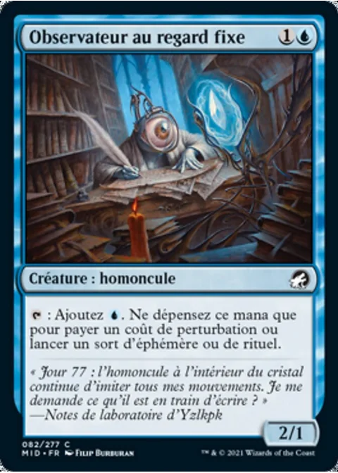 Observateur au regard fixe