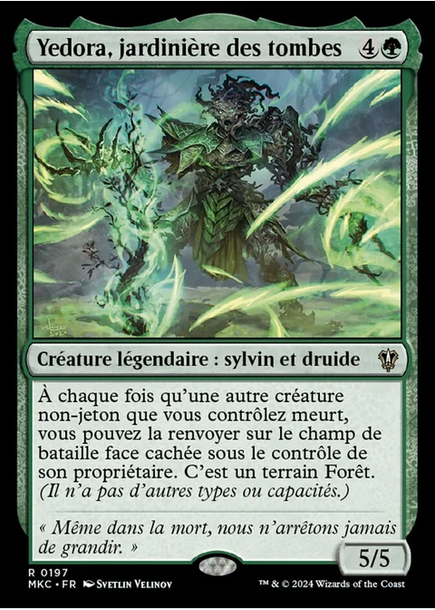 Yedora, jardinière des tombes