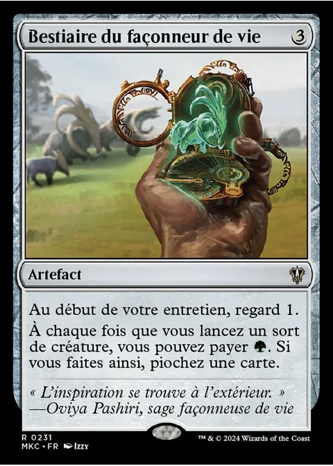 Bestiaire du façonneur de vie