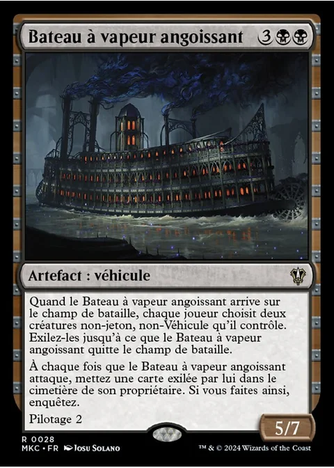 Bateau à vapeur angoissant