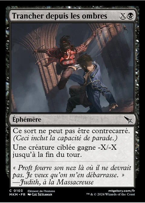 Trancher depuis les ombres