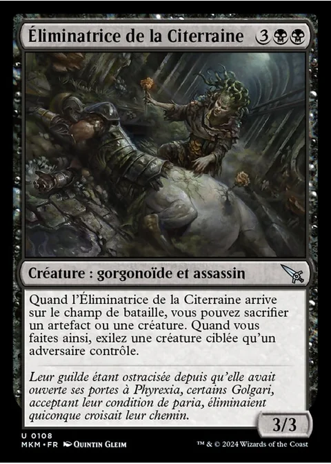 Éliminatrice de la Citerraine