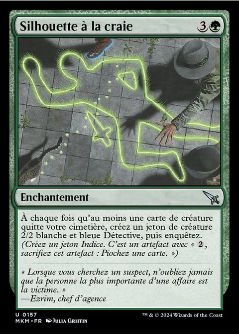 Silhouette à la craie