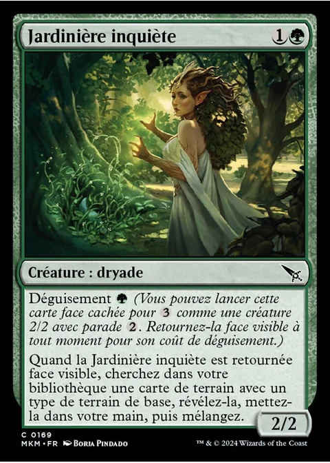 Jardinière inquiète