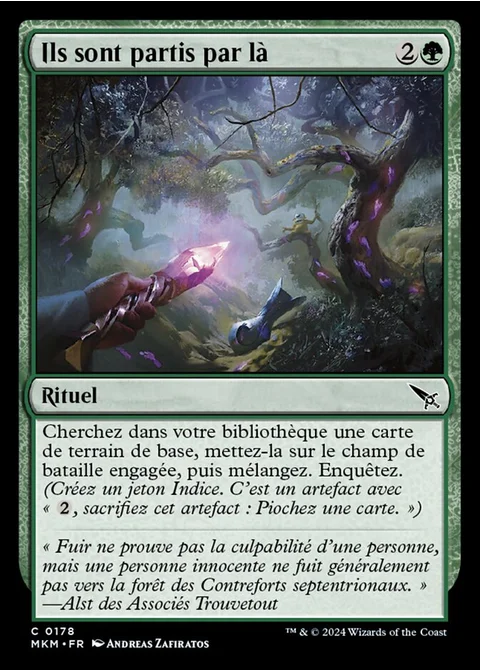 Ils sont partis par là