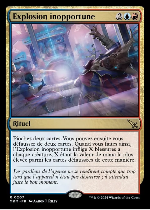 Explosion inopportune