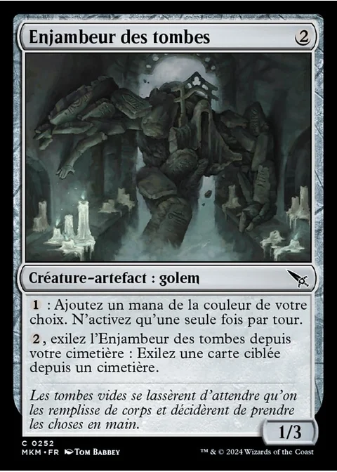 Enjambeur des tombes