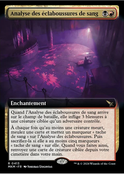 Analyse des éclaboussures de sang