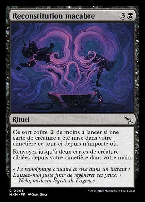Reconstitution macabre