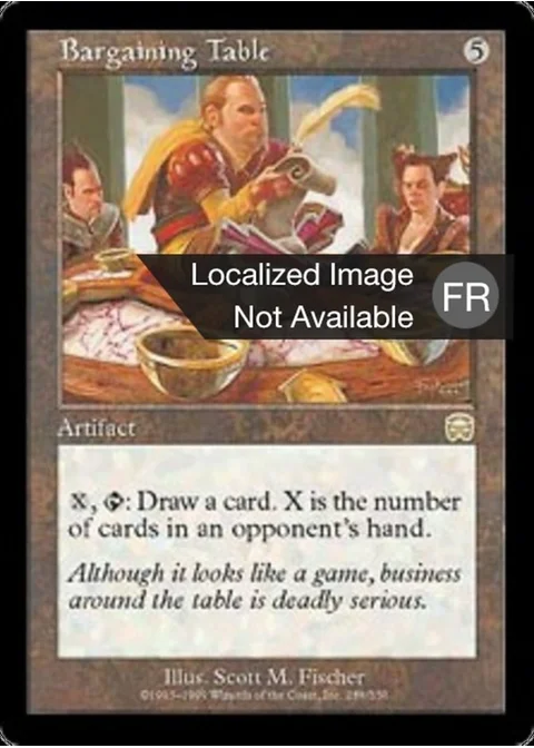 Table de marchandage