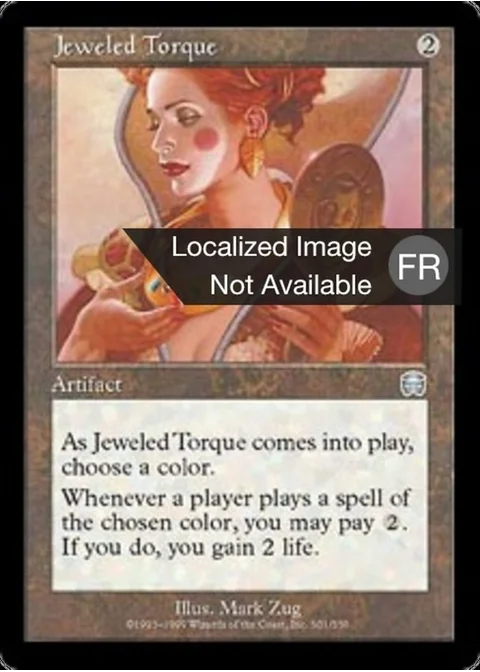 Torque orné de joyaux