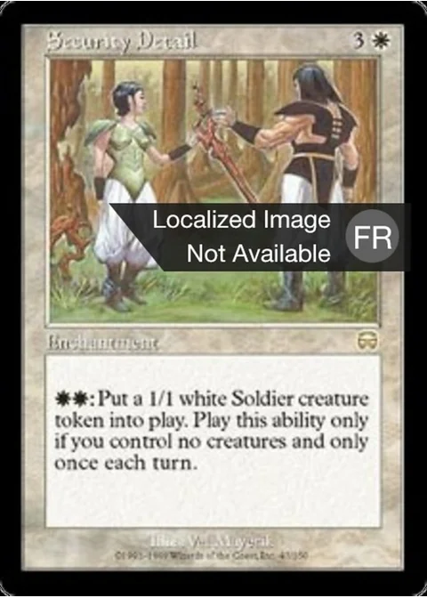 Détachement de sécurité