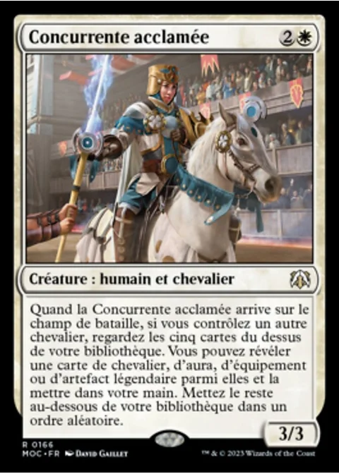 Concurrente acclamée