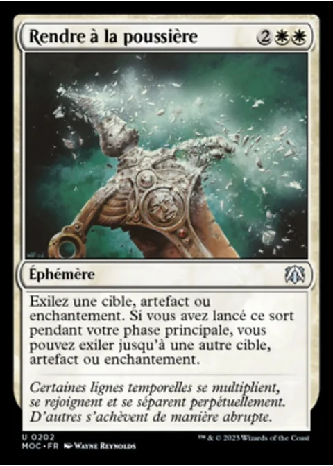 Rendre à la poussière