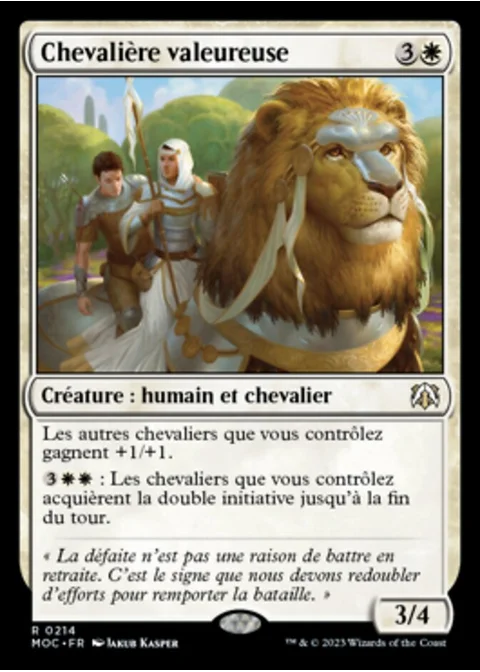 Chevalière valeureuse