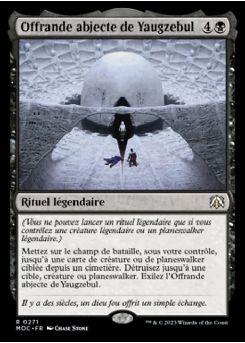 Offrande abjecte de Yaugzebul