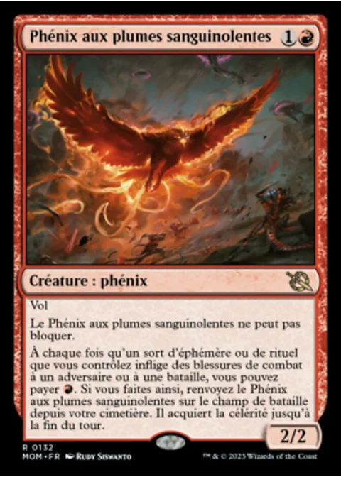 Phénix aux plumes sanguinolentes