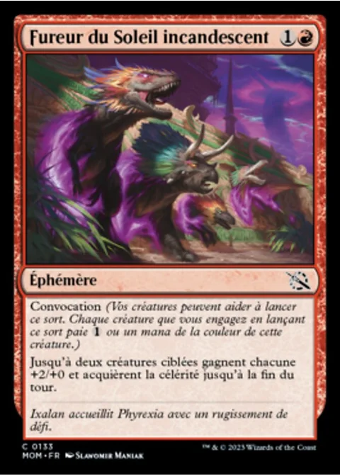 Fureur du Soleil incandescent