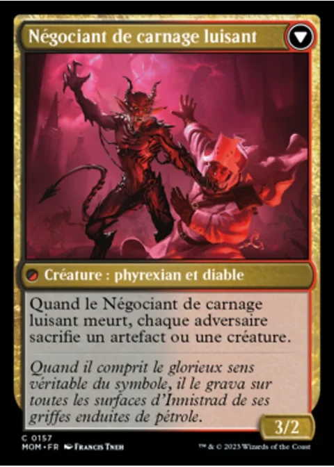 Négociant de carnage luisant