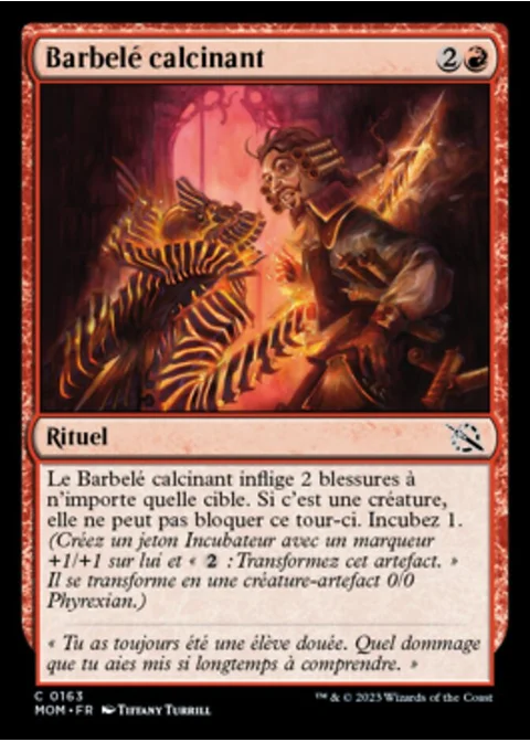 Barbelé calcinant