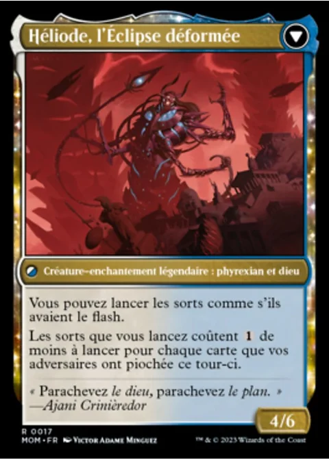 Héliode, l'Éclipse déformée