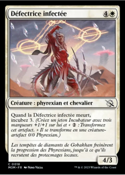 Défectrice infectée