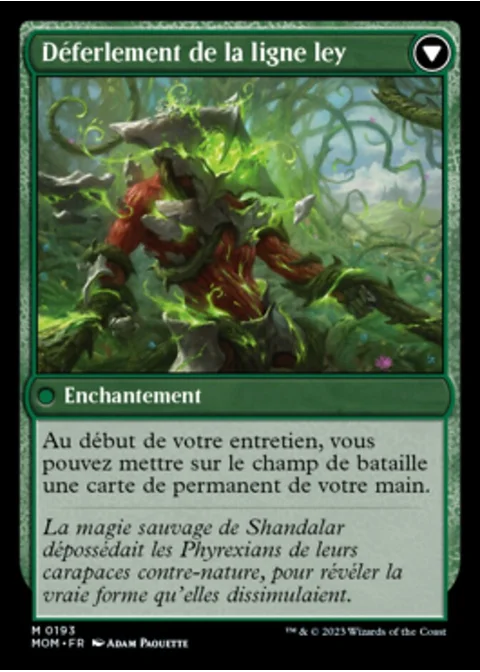 Déferlement de la ligne ley