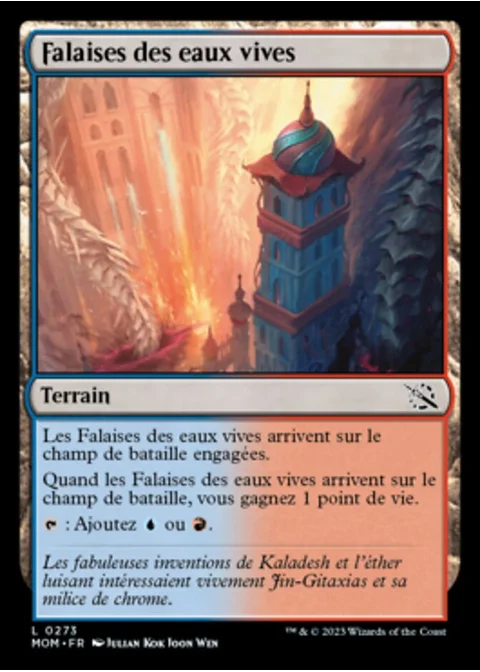 Falaises des eaux vives