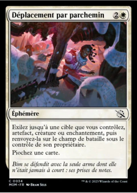 Déplacement par parchemin