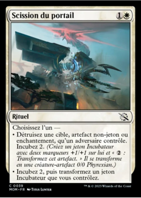 Scission du portail