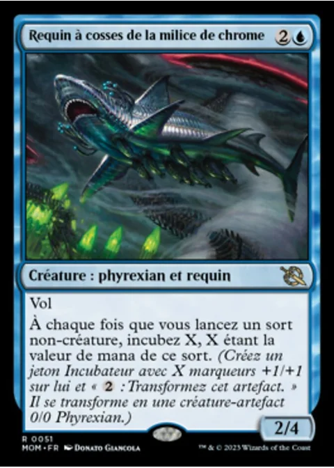 Requin à cosses de la milice de chrome