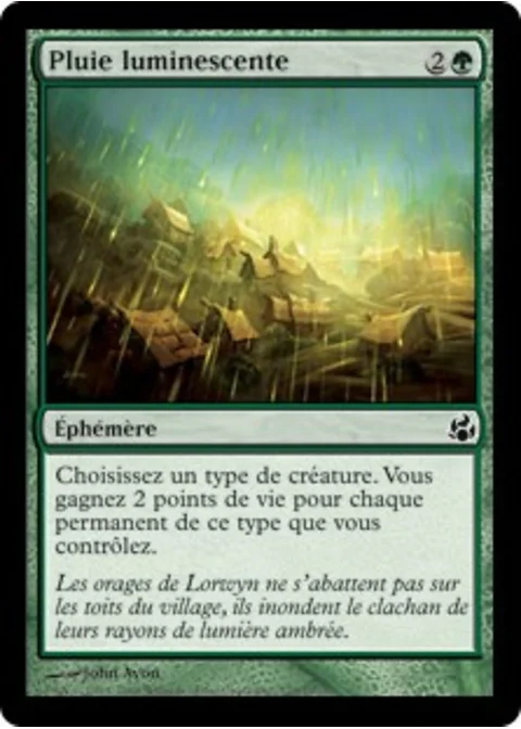 Pluie luminescente