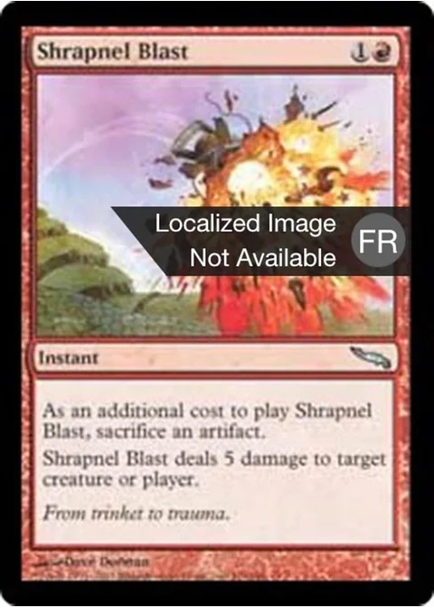 Salve d'éclats d'obus