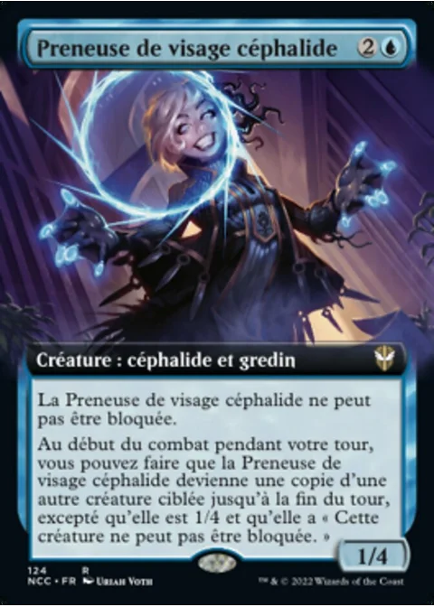 Preneuse de visage céphalide