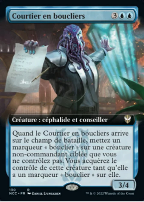 Courtier en boucliers