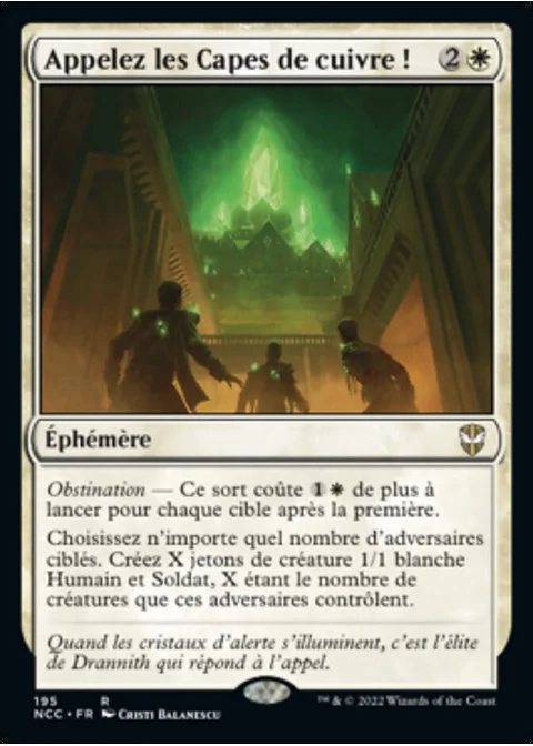 Appelez les Capes de cuivre !